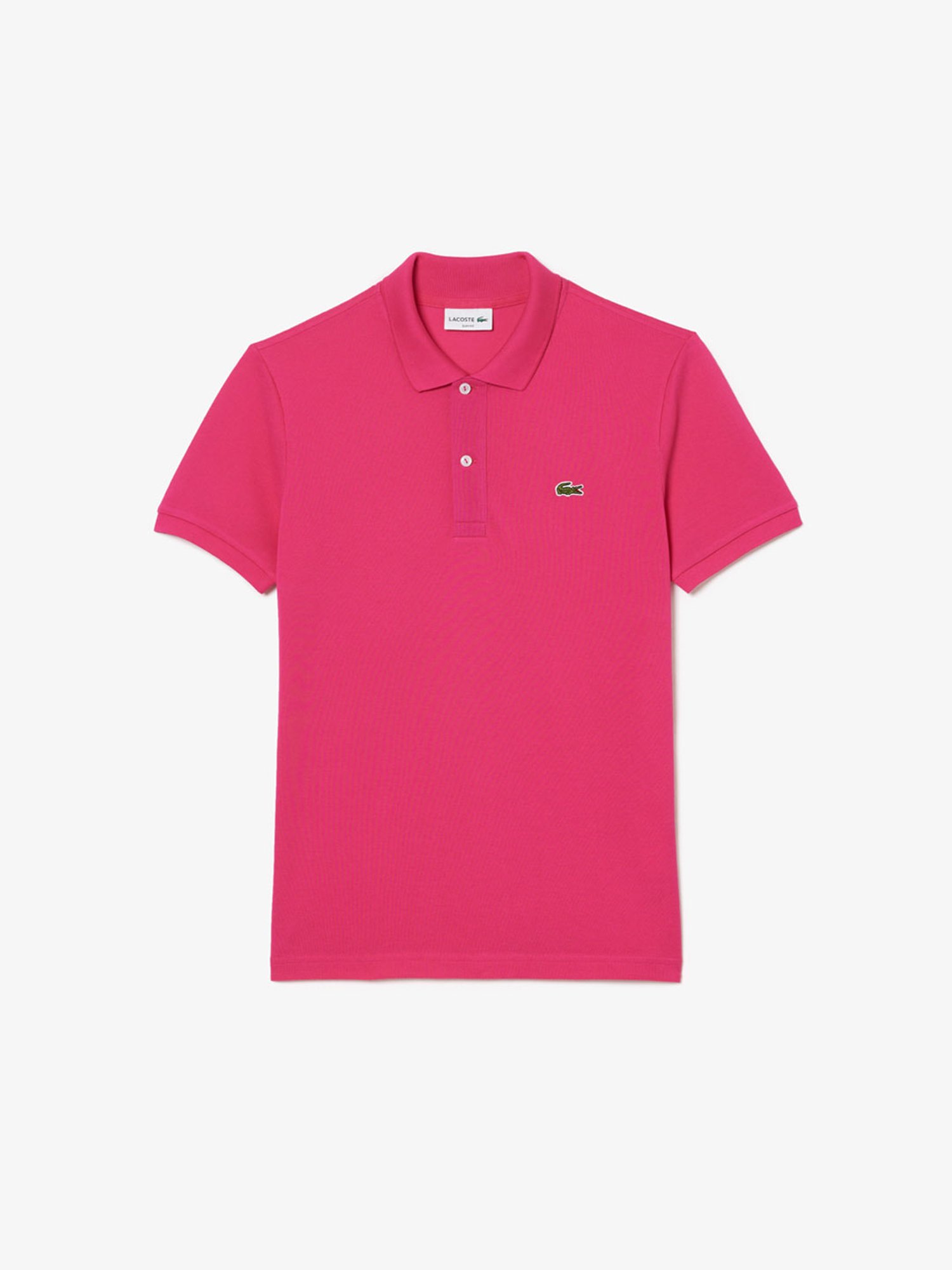 Lacoste Pink Cotton Slim Fit Polo T-Shirt