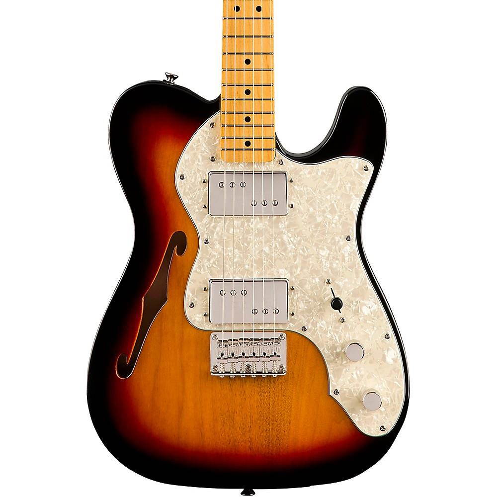 Squier Classic Vibe '70s Telecaster Thinline Maple Fingerboard Electric Guitar 3-Color Sunburst