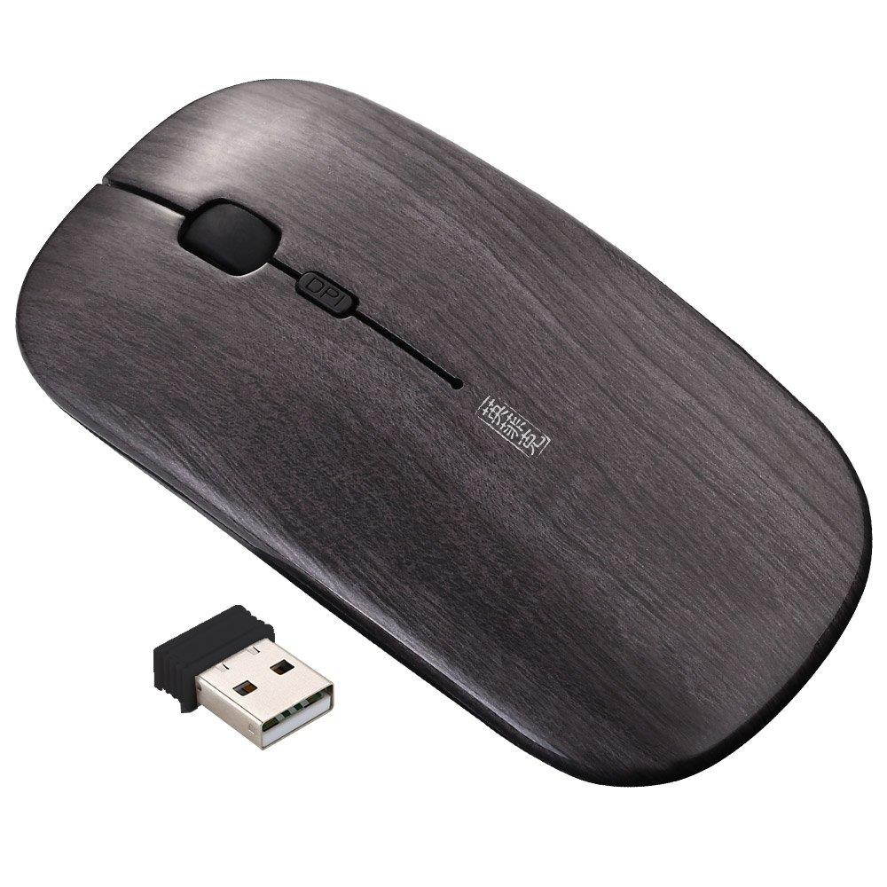 Rechargeable Wireless Mouse,inphic Mute Silent Click Mini Noiseless Optical Mice,Ultra Thin 1600 DPI for Notebook,PC,Laptop,Computer,MacBook