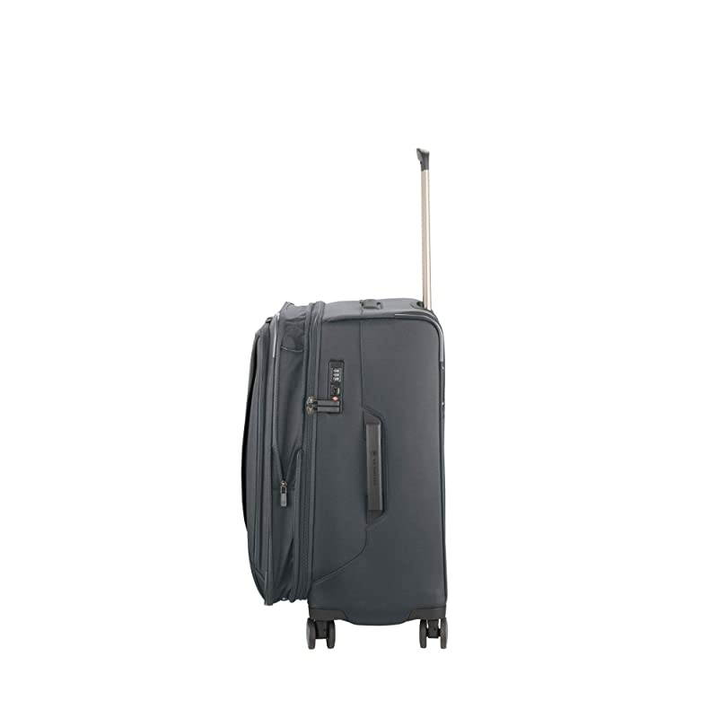 WT 6.0 Softside Spinner Luggage, Black, Checked-Medium (24")