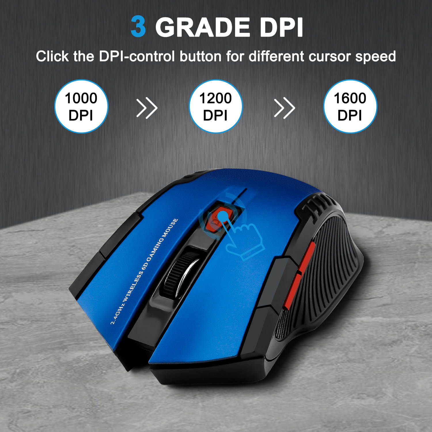 Donwell Optical Wireless Mouse with USB Receiver/Connector High Precision , Silent Mouse Office Gaming Mouse For Macbook Air/Pro, Dell/HP/ Lenovo/ASUS/Acer/Sony laptop, PC Computers