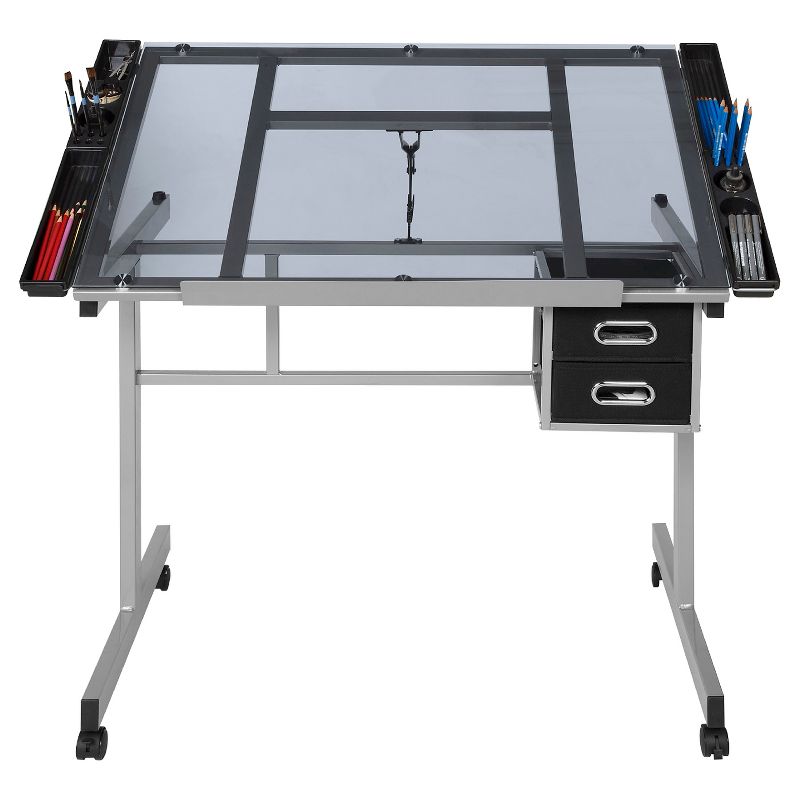 OneSpace 50-CS01 Craft Station in Silver with Blue Glass