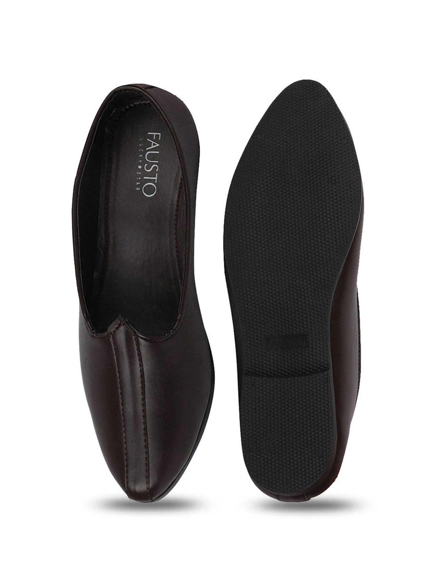 Walkway Men's Black Ethnic Juttis