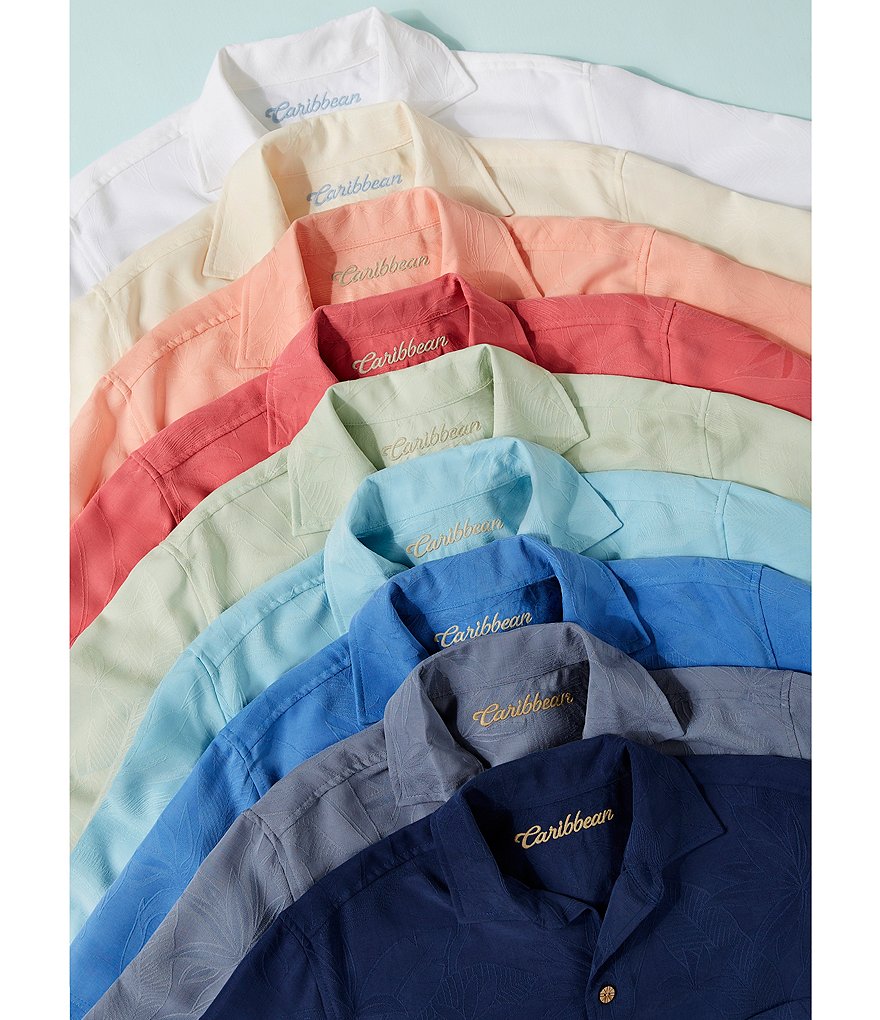 Caribbean Bird of Paradise Short-Sleeve Woven Camp Shirt