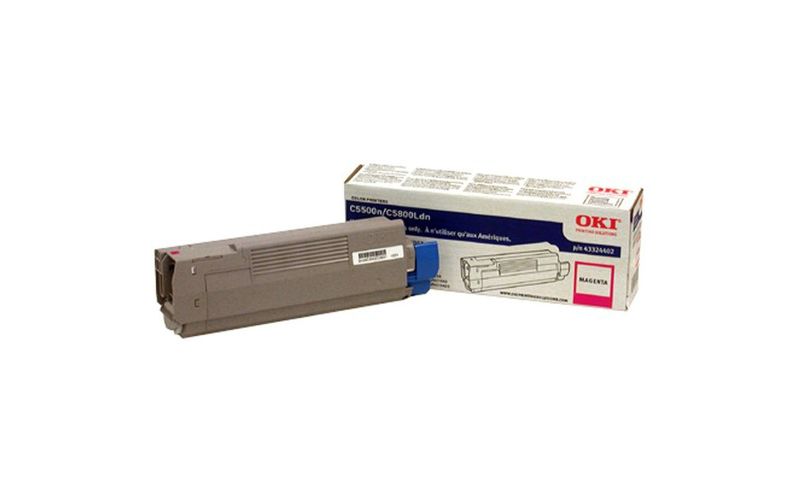 Oki Original Toner Cartridge - LED - 5000 Pages - Magenta - 1 Each