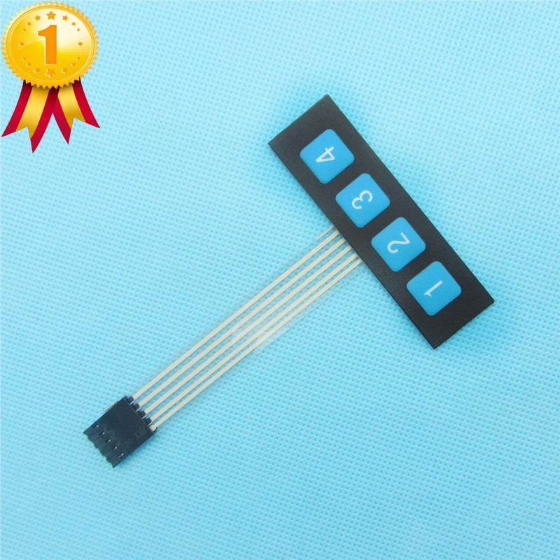 5PCS 1x4 4 Key Matrix Membrane Switch Keypad Keyboard Control Panel SCM Extended Keyboard Super Slim