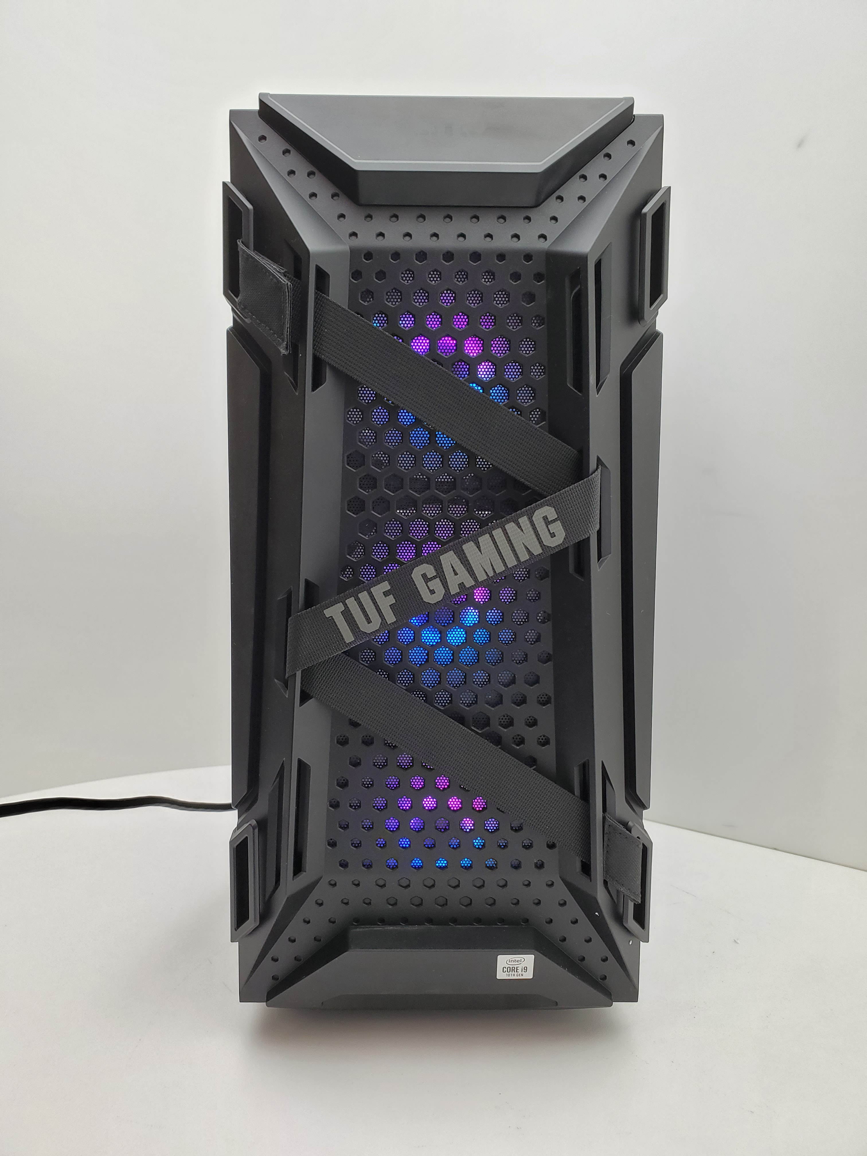 ASUS GT301 TUF LIQUID COOLED ARGB Intel 10-Core i9-10900K 3.7GHz - Nvidia GeForce RTX 3080 10GB GDDR6X - Z590 Chipset - 2TB 7200RPM + 256GB SSD - 32GB DDR4 3000MHz - 850W - Windows 10 Gaming Desktop