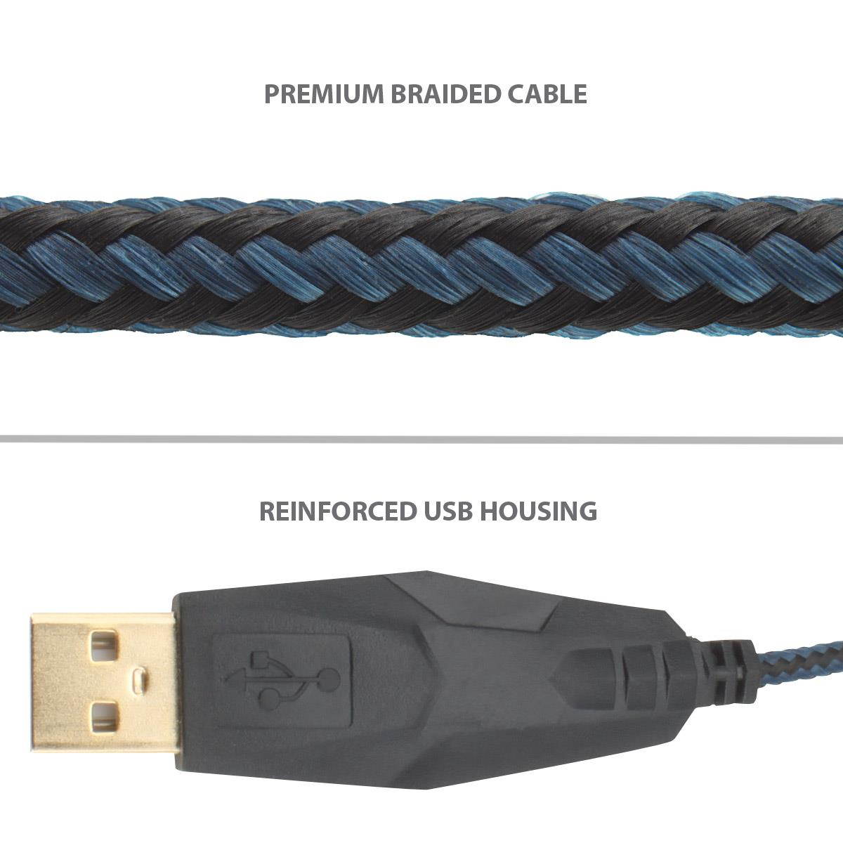 ENHANCE GX-M1 Gaming Mouse with 3500 dpi, Optical Sensor and Color-Changing LED Lights