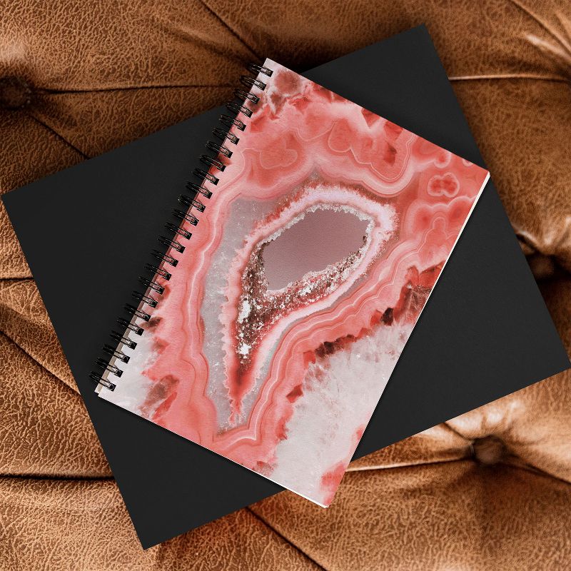 Emanuela Carratoni Coral Agate Spiral Notebook - Deny Designs