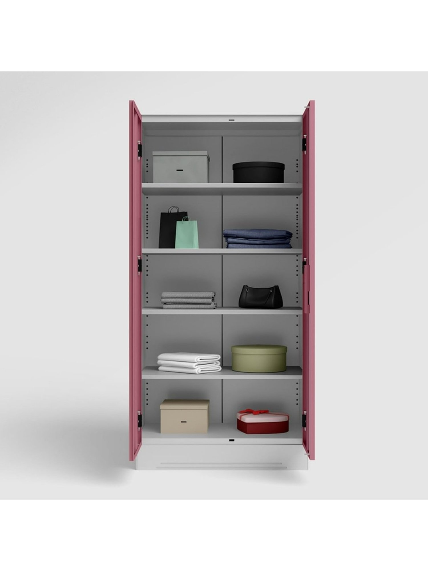 Godrej Interio Ewa Brown Engineered Wood 4 Door Wardrobe