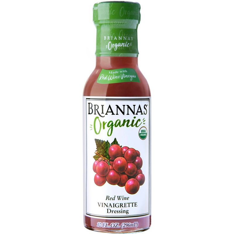 Briannas Organic Red Wine Vinaigrette Dressing - 10fl oz