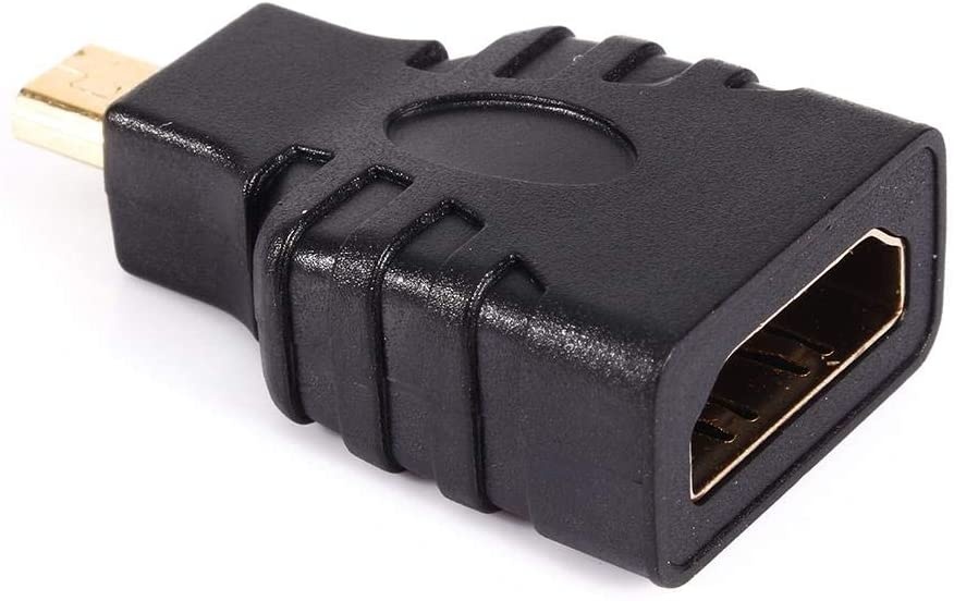 Zerone Micro HDMI to HDMI Audio Video Converter Scaler Adapter with USB Power Cable for HDTV DVD Smartphone