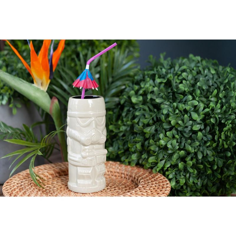 Beeline Creative Geeki Tikis Star Wars Storm Trooper | Ceramic Tiki Style Mug | Holds 15 Ounces