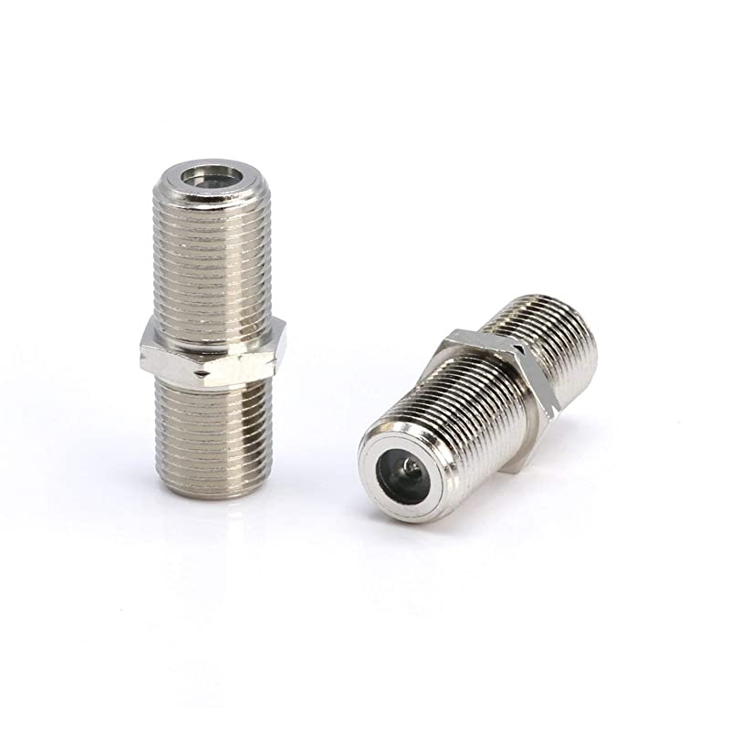 Extension Coupler | 4 Pack | Connects Two Coaxial Video s, for Coax F81 (Female to Female) 3GHz Satellite, TV, and Internet Rated