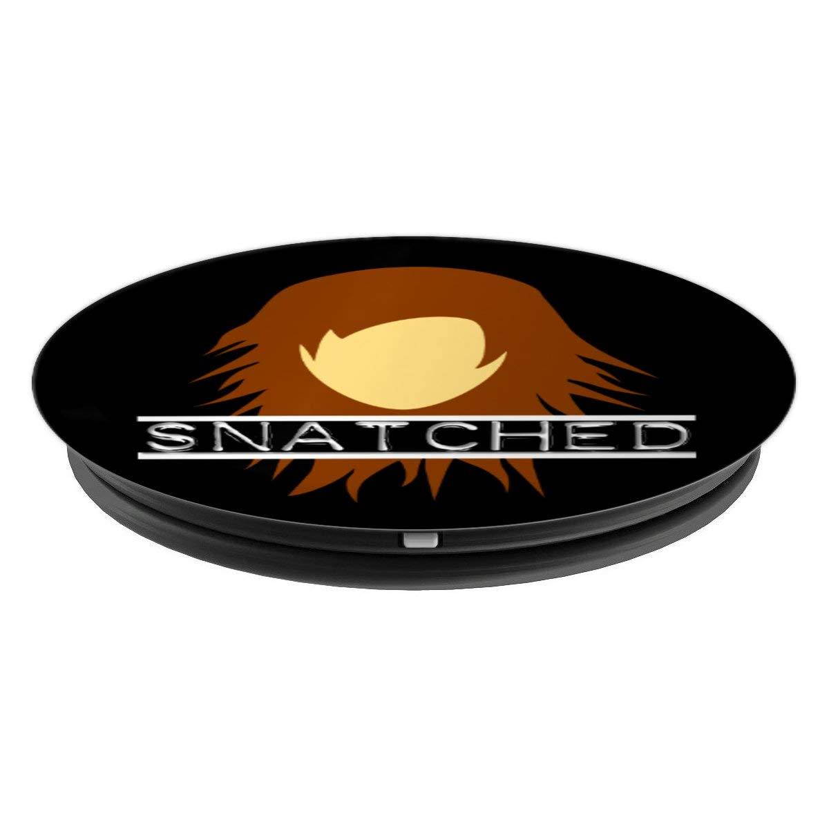 Brunette Wig Snatched Snatch Saying Funny Wigs PopSockets Grip and Stand for Phones and Tablets