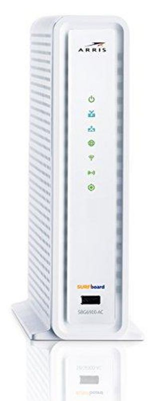 ARRIS SURFboard SBG6900AC Docsis 3.0 16x4 Cable Modem/ Wi-Fi AC1900 Router - Retail Packaging - White