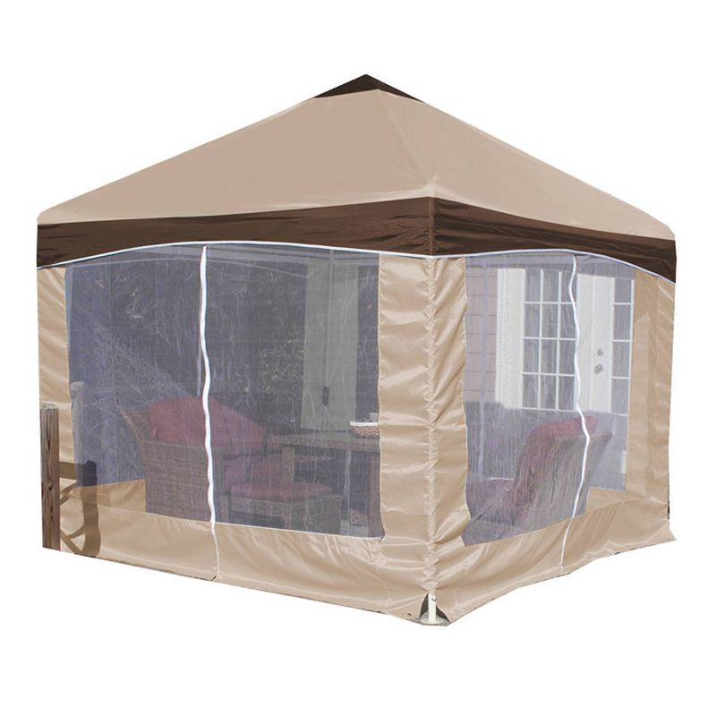 8.5' Elysium Attached Louvered Pergola - Vita