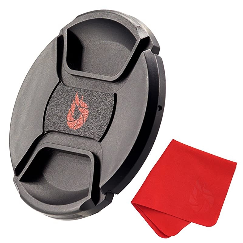 SnapOn CenterPinch Lens Cap Extra Strong Springs Camera Lens Cover Made from 100 Recycled Plastic Compatible with Nikon Canon Sony Other DSLR Cameras