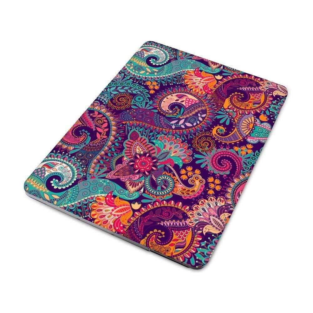 For Macbook Air 11.6" case, Hard Case with Purple Keyboard cover and Dust plug For Apple Macbook Air 11 Inch [Models:A1465/A1370],Paisley seamless