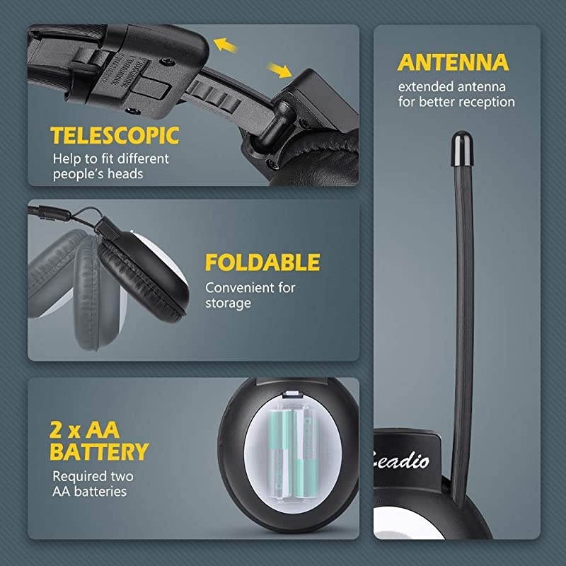 Walkman Headphone Radio FM Stereo Headset Radio Receiver