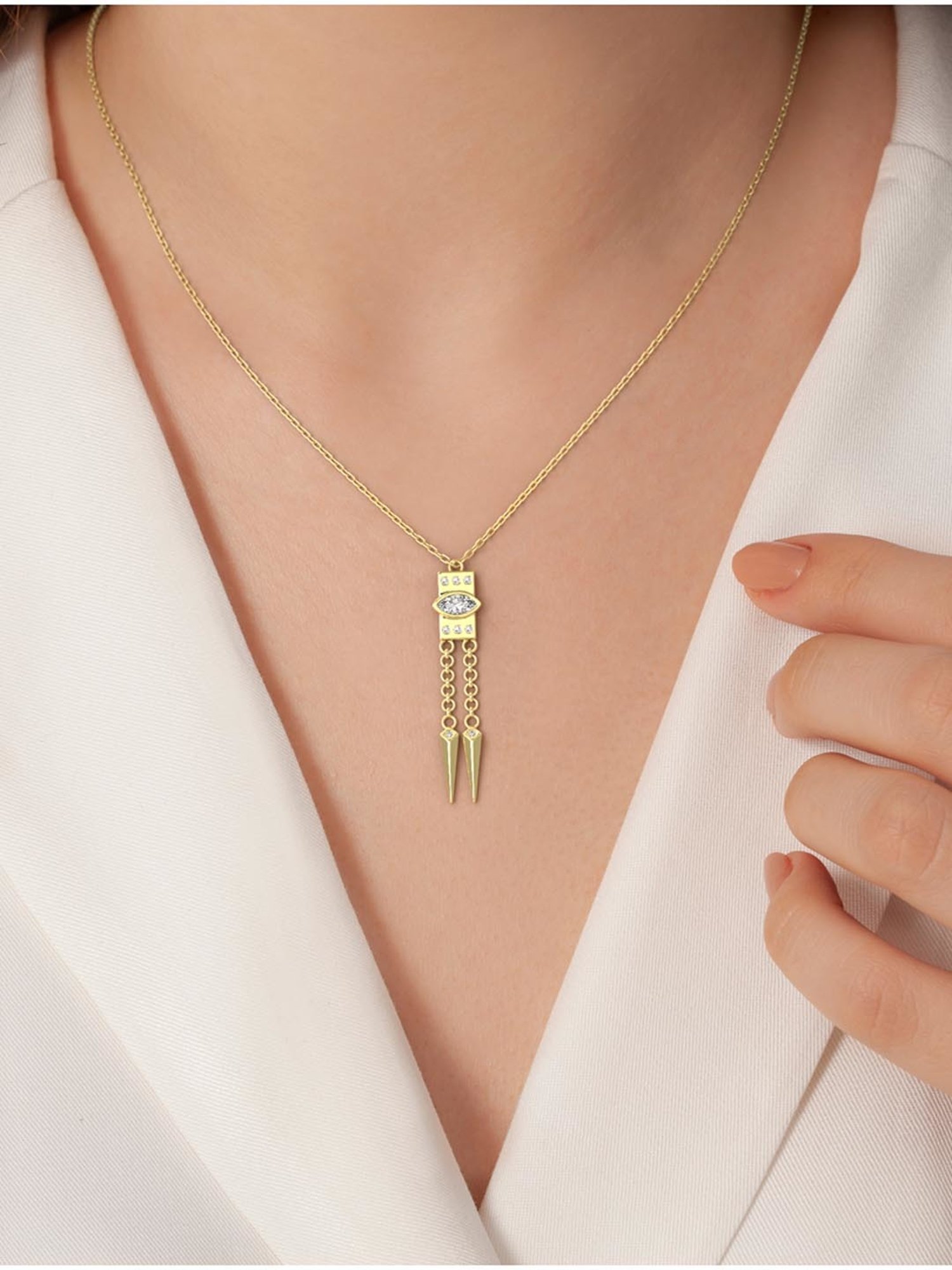 Silvermist 925 Sterling Silver Ella Celestia Chain Pendant for Women & Girls