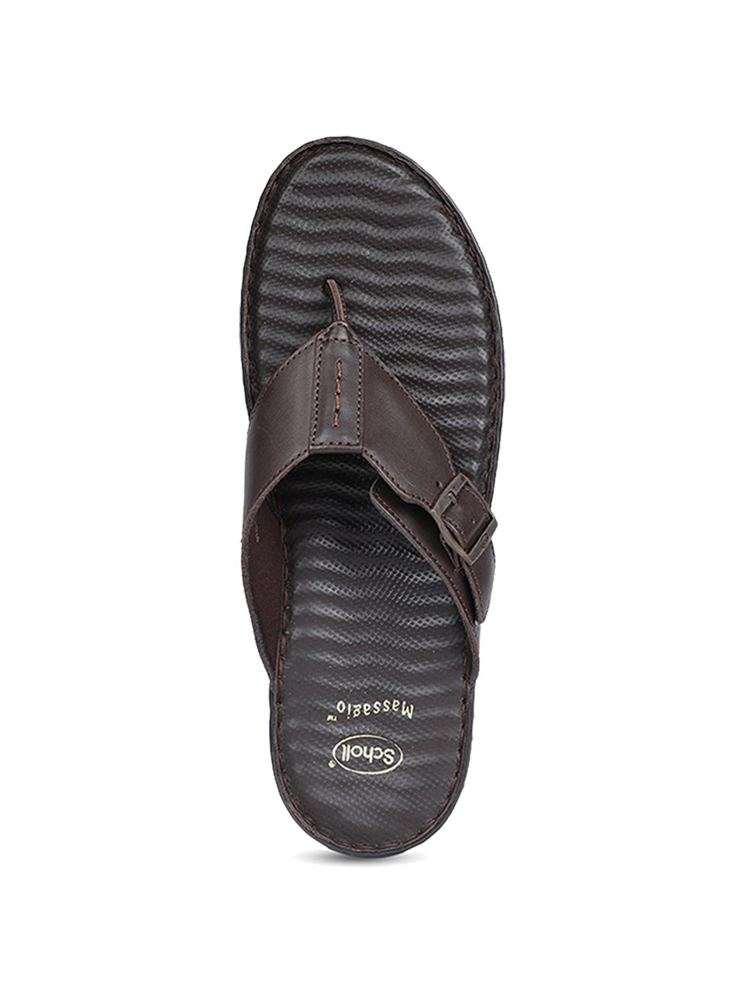 Scholl by Bata Men's Brown Thong Sandals