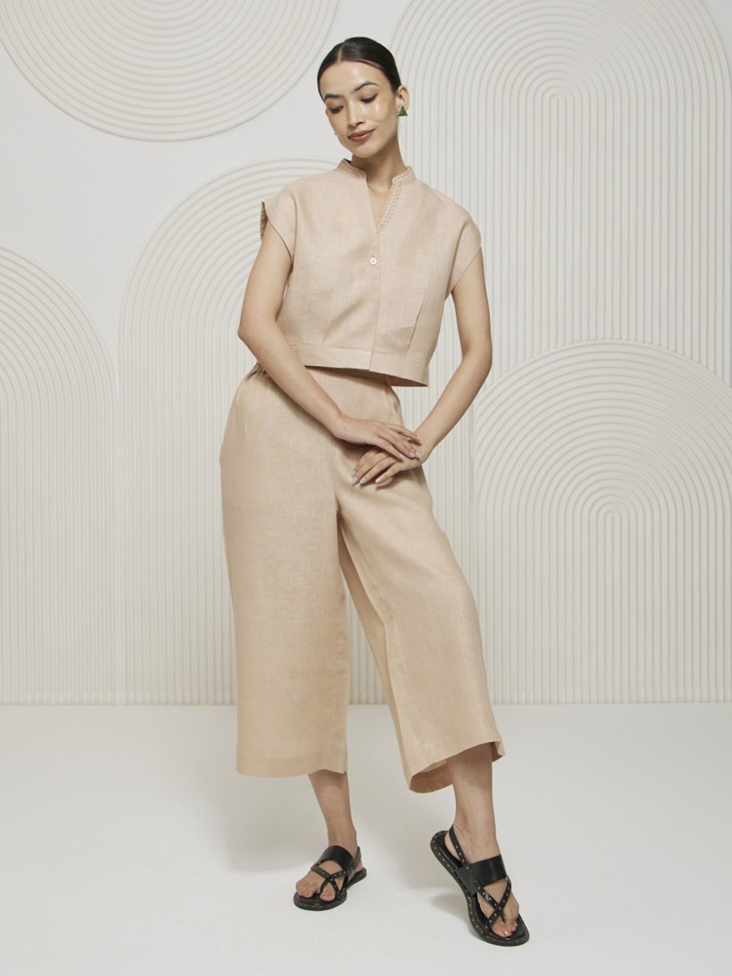 Melon by PlusS Blue Printed Shirt Pant Set