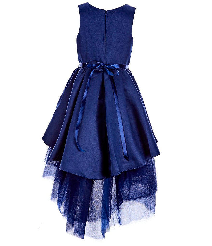 Us Angels Big Girls 6-14 Cap-Sleeve Lace Beaded Mesh Communion Dress