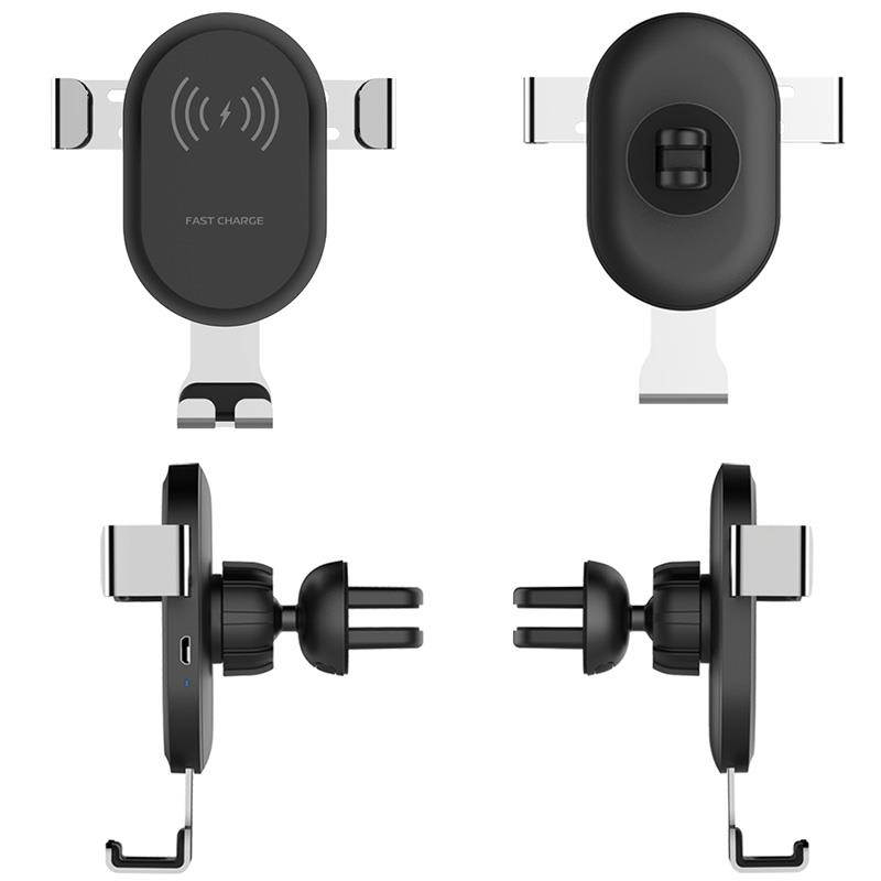 Car wireless charger with QI wireless charging technology for iPhone XS Max X 8 10w fast wireless wireless charging car charger for Samsung S10 millet mi 9