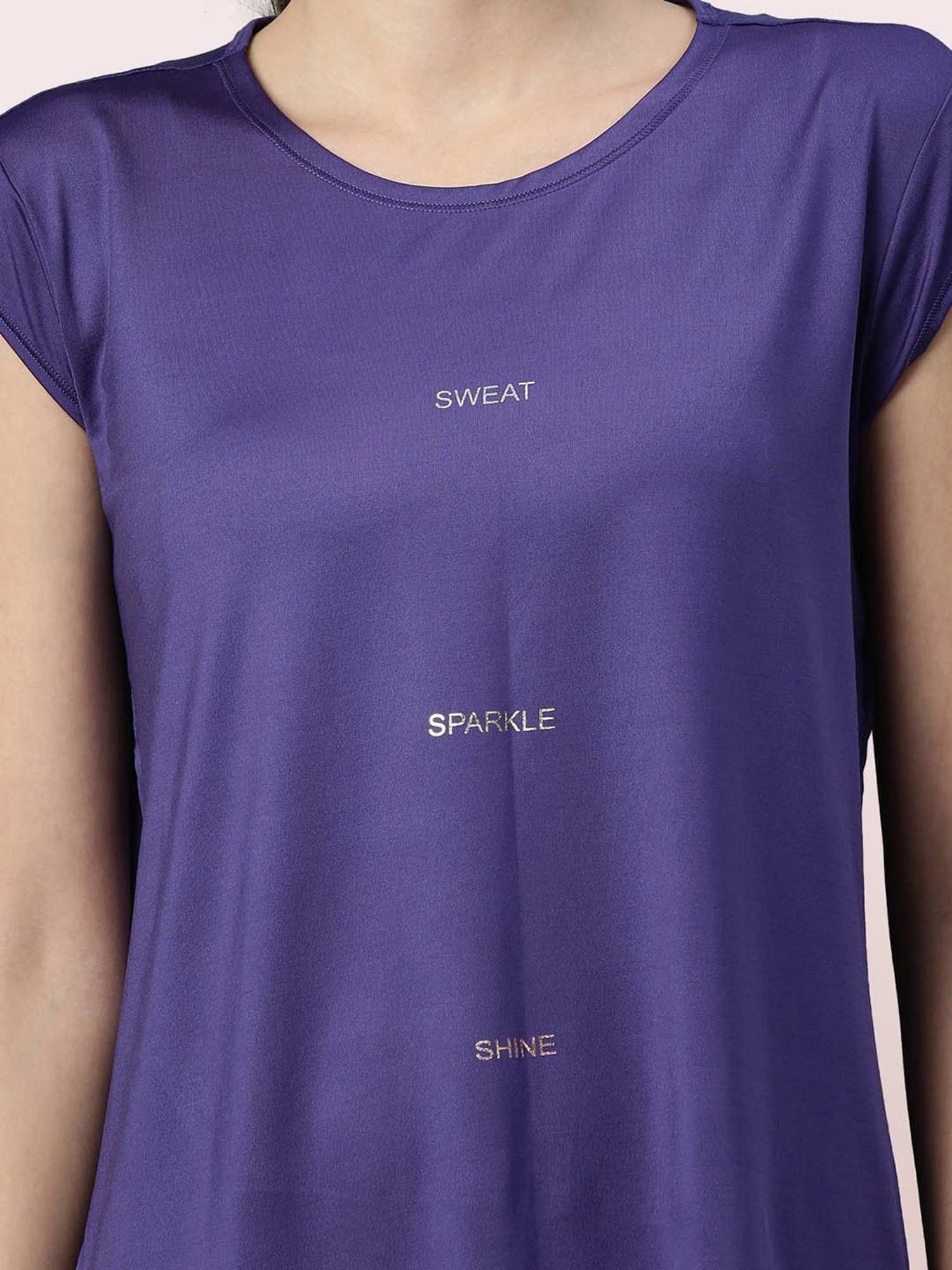 Enamor Blue Relaxed Fit Crew T-Shirt