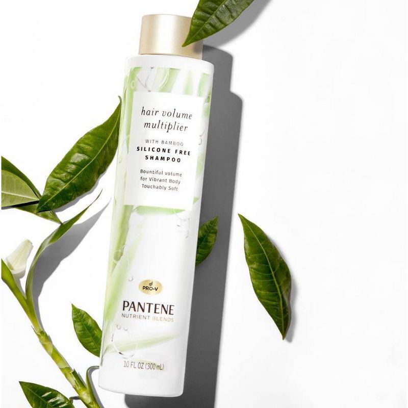 Pantene Nutrient Blends Hair Volume Multiplier with Bamboo Shampoo and Conditioner Dual Pack For Fine Hair