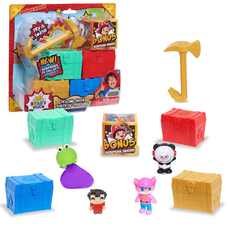 Ryan's World Pry and Smash Surprise Treasure - 6pc