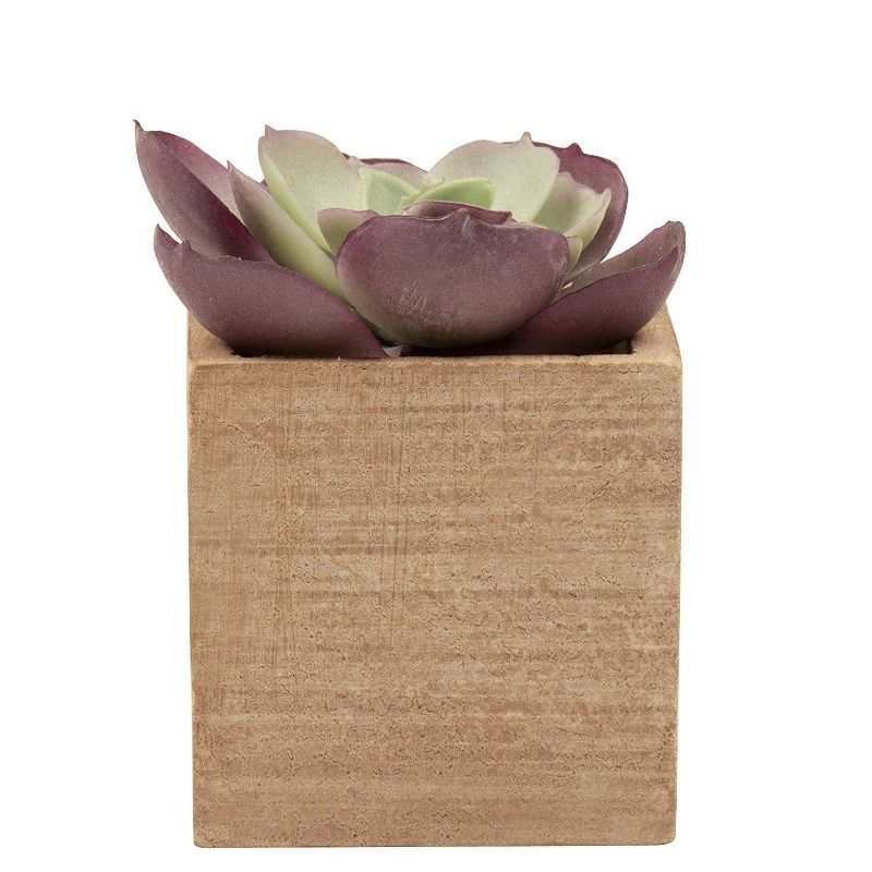 Juvale 6 Pack Small Artificial Succulent Plants Faux Potted Decor, 2 x 2 x 3.7 in