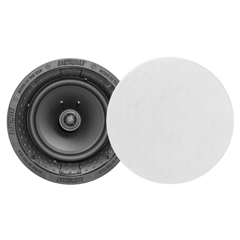 Earthquake Sound R800 8" In Ceiling Speakers(pair) with Magnetic Paintable Grill