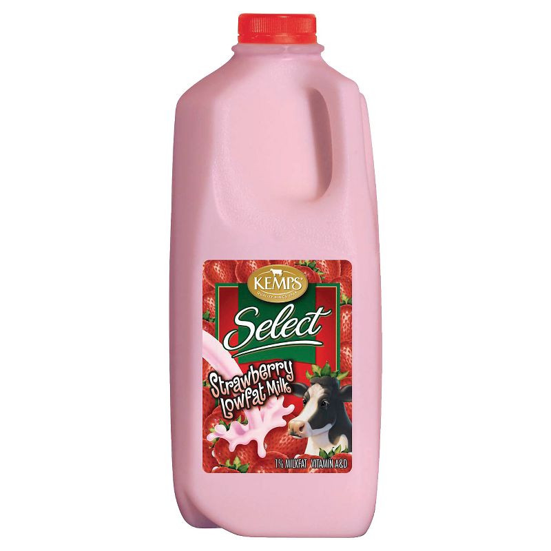 Kemps 1% Strawberry Milk - 0.5gal