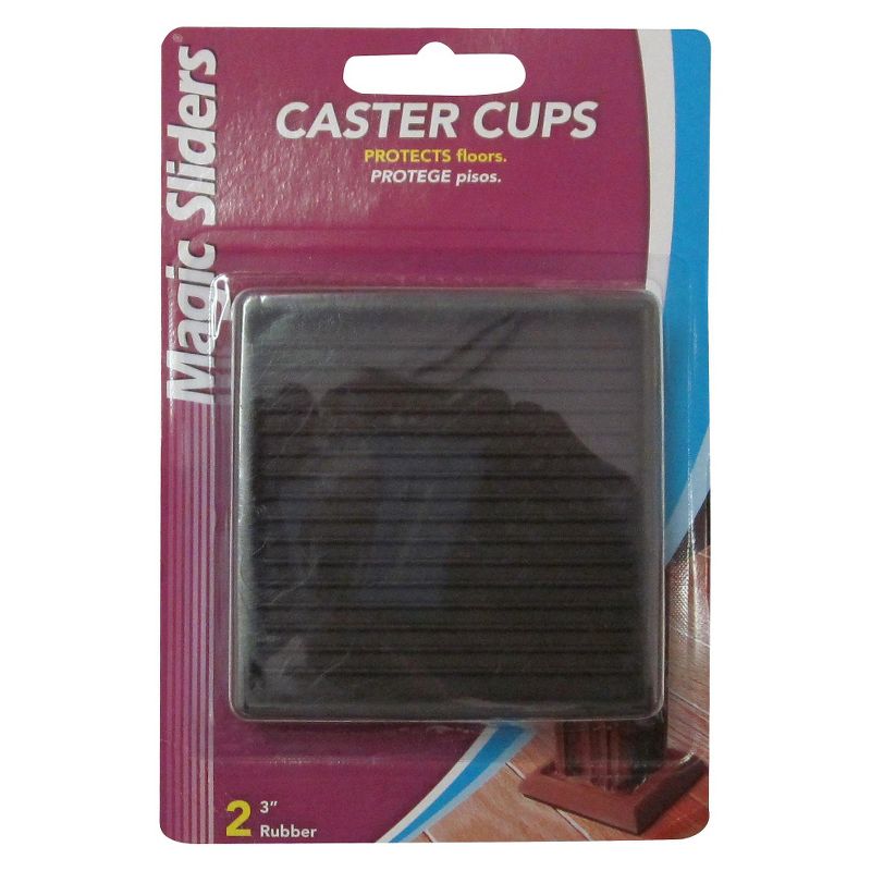 Magic Sliders 3" Rubber Caster Cups 2-pk.