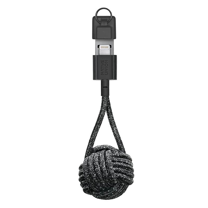 Key Cable - Ultra-Strong Reinforced [MFi Certified] Durable Lightning to USB-A High Speed Charging Cable with Key Fob Compatible with iPhone/iPad (Cosmos)