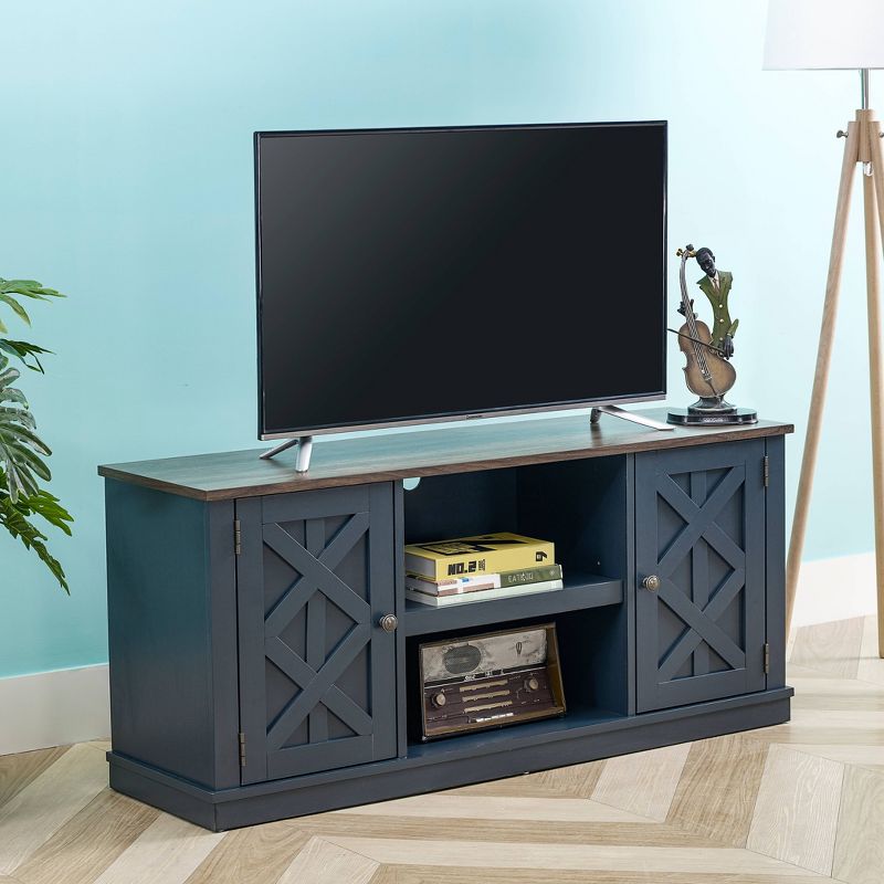 TV Stand for TVs up to 65" Navy - Home Essentials