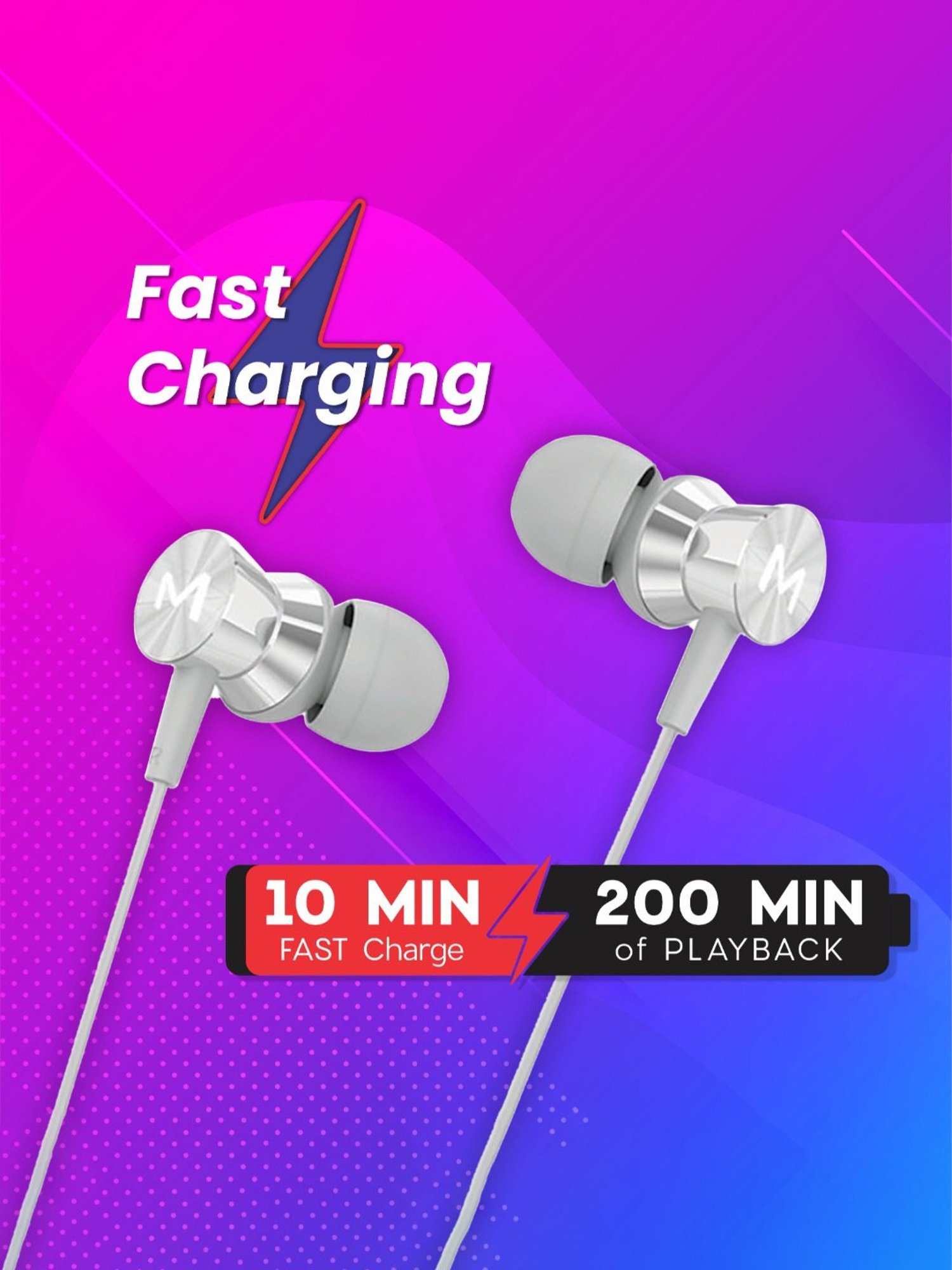 Maxx NX121 In Ear Bluetooth Neckband with Upto 25 Hours Playback & Fast Charging (Grey)