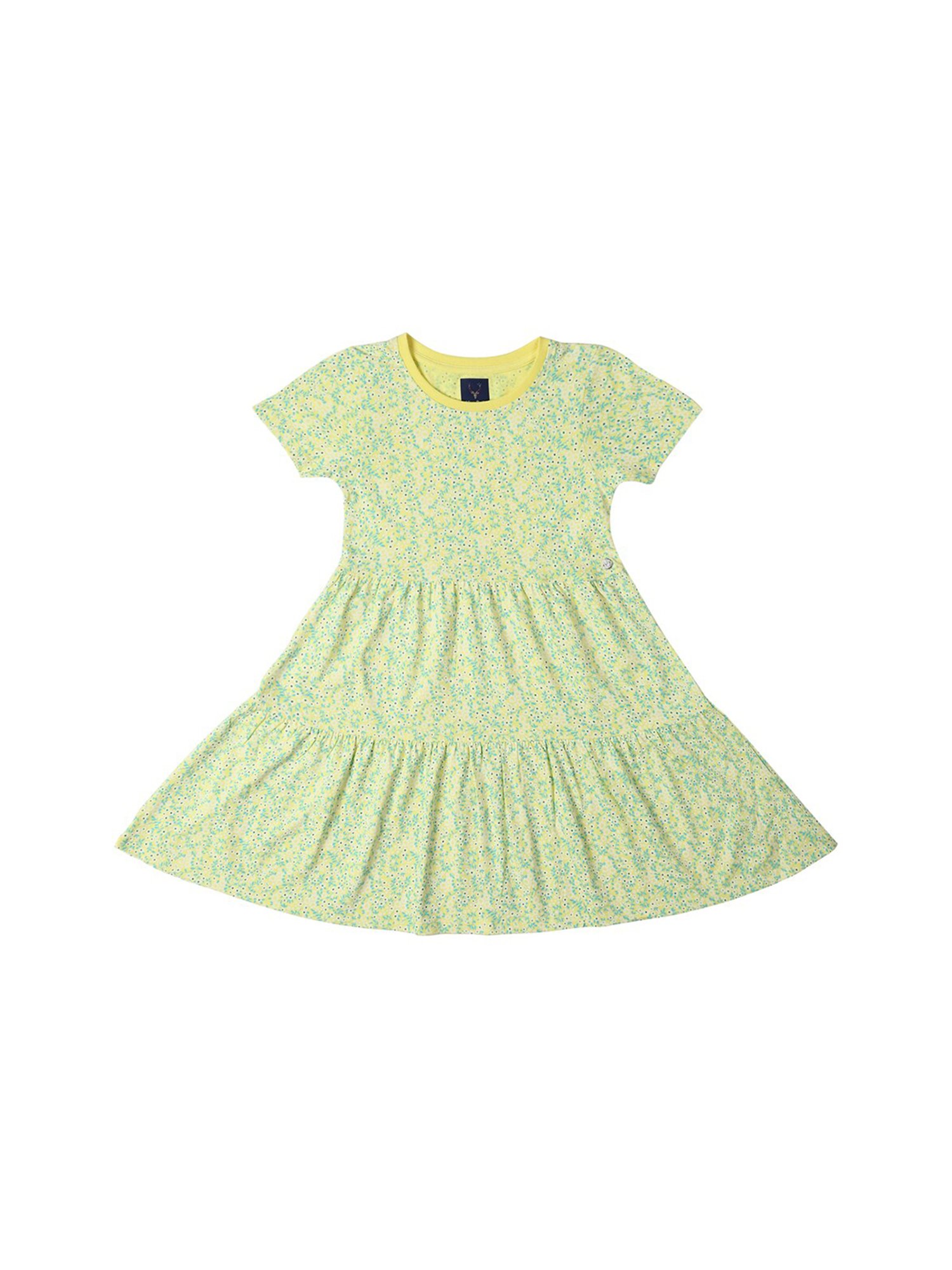 Allen Solly Junior Yellow Floral Print Frock