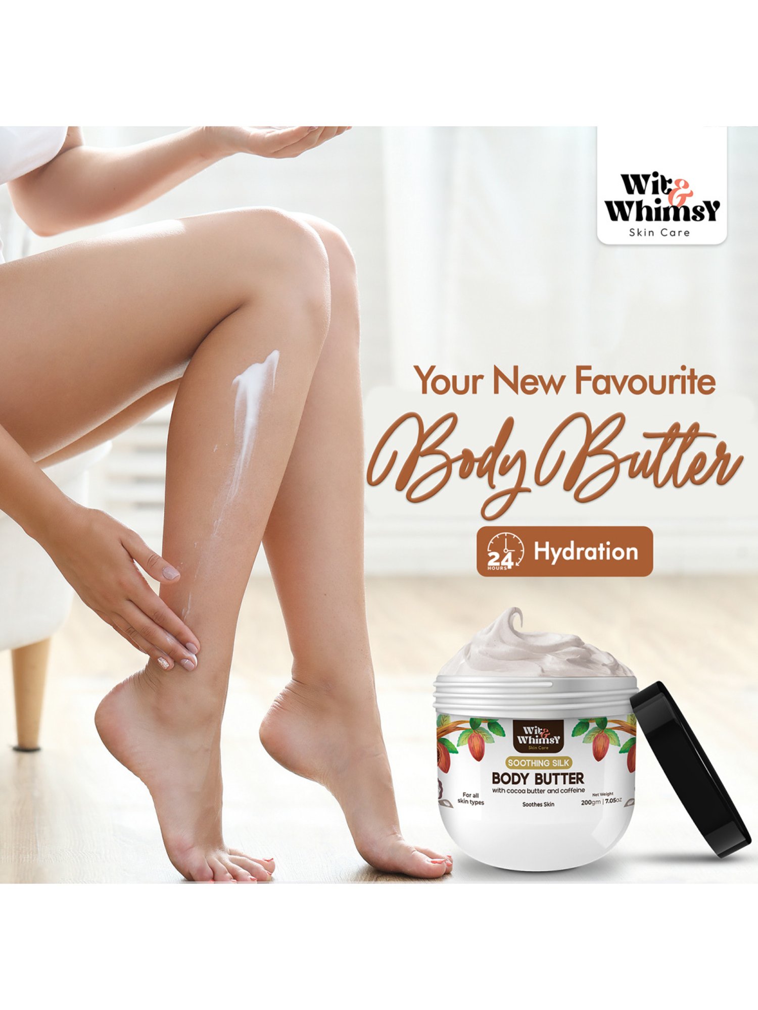 Wit & Whimsy Soothing Silk Body Butter - 200 gm