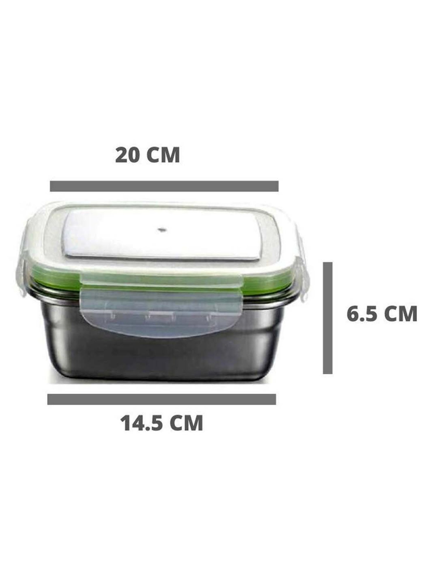 Milton Red Stainless Steel Small Tiffin Box - Set of 2