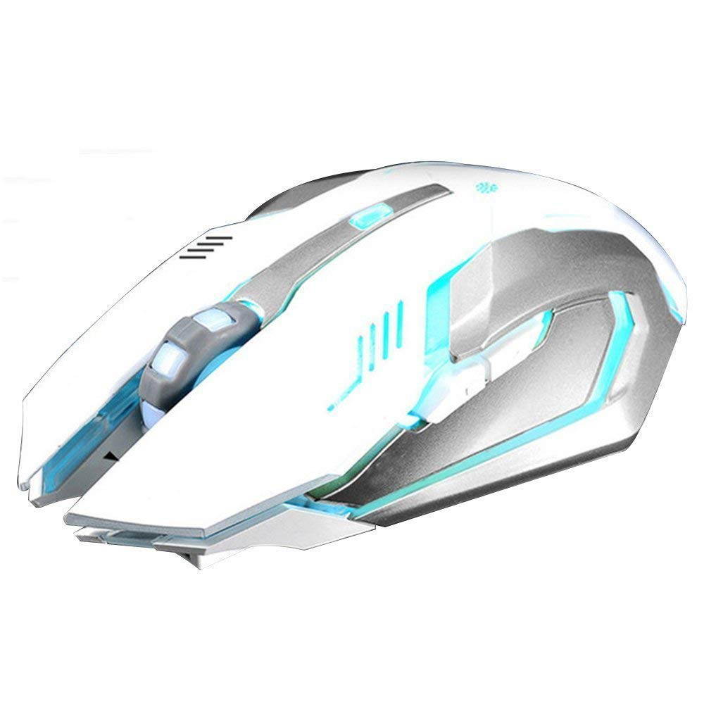 Zgeer Rechargeable Z7 Wireless Silent LED Backlit USB Optical Ergonomic Gaming Mouse
