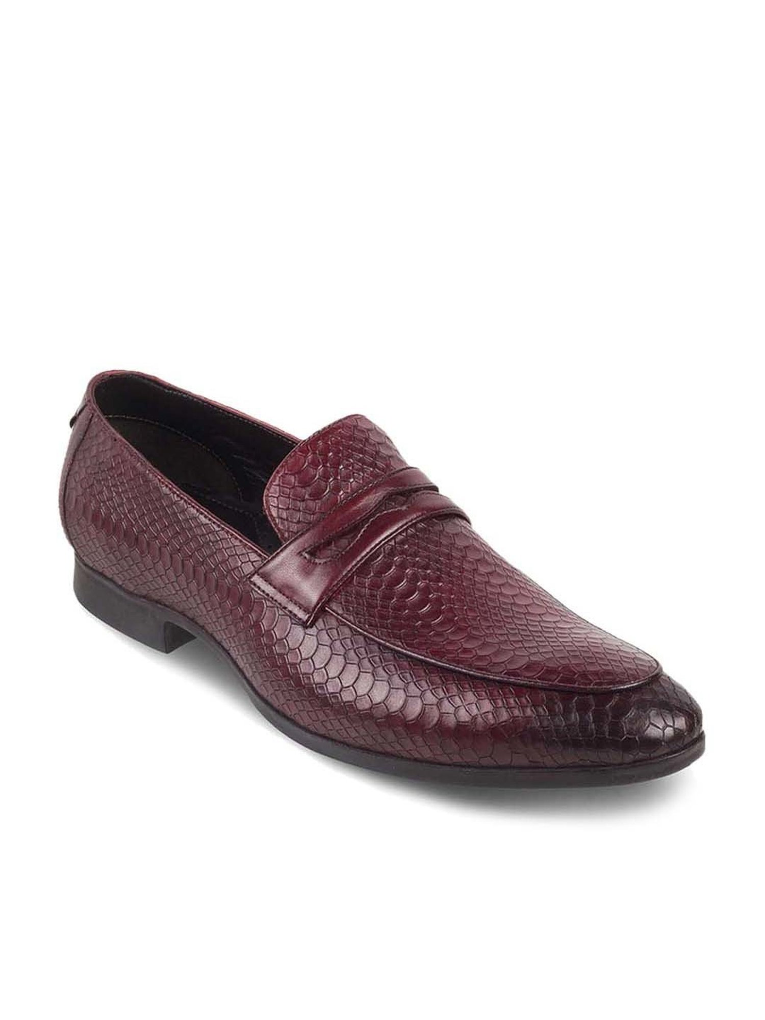 Tresmode Men's Wine Formal Loafers