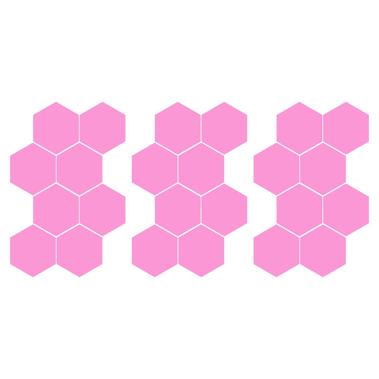 LiteMark 1 Inch Blue Hexagon Decals - Pack of 208