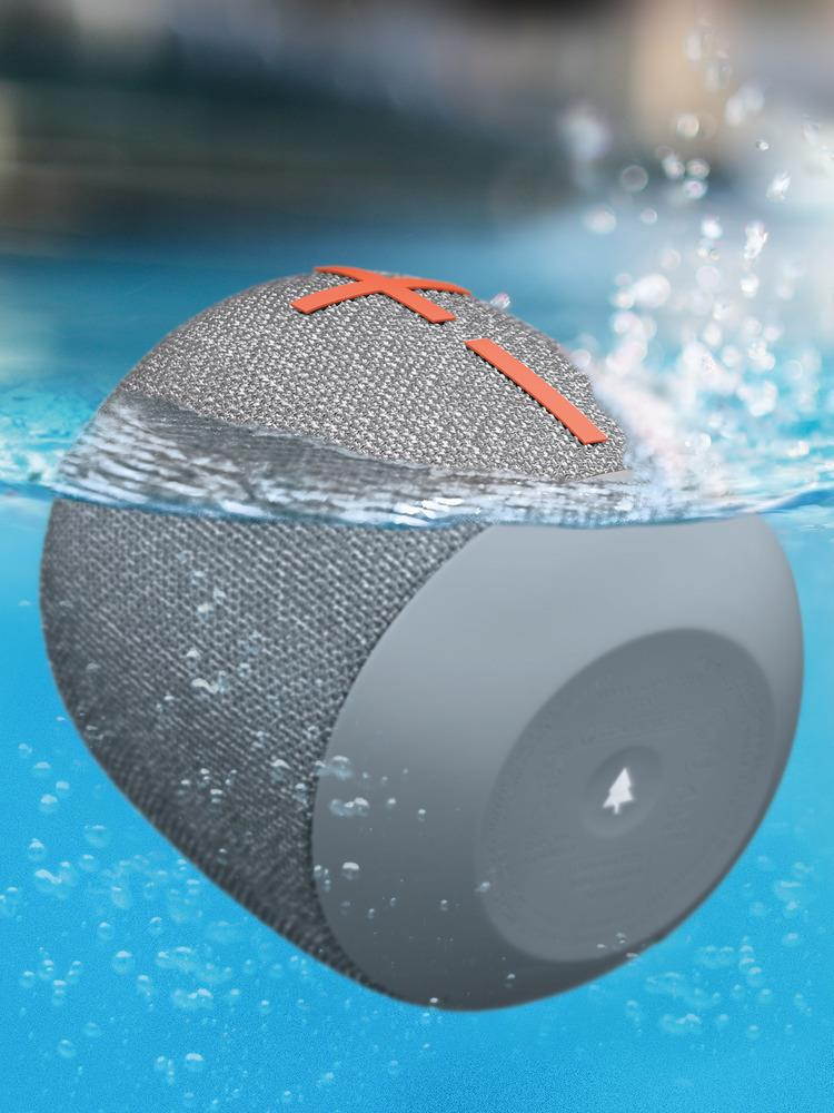 Ultimate Ears Wonderboom 2 Waterproof Bluetooth Speaker (Crushed Ice Gray)