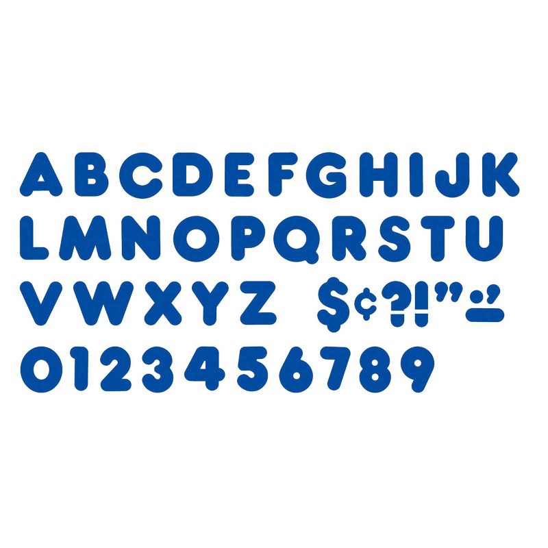 6pk 4" Casual Uppercase Ready Letters Royal Blue - TREND