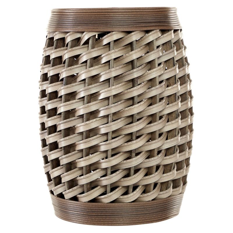 Set of 2 Eclectic Rattan Accent Tables Brown - Olivia & May