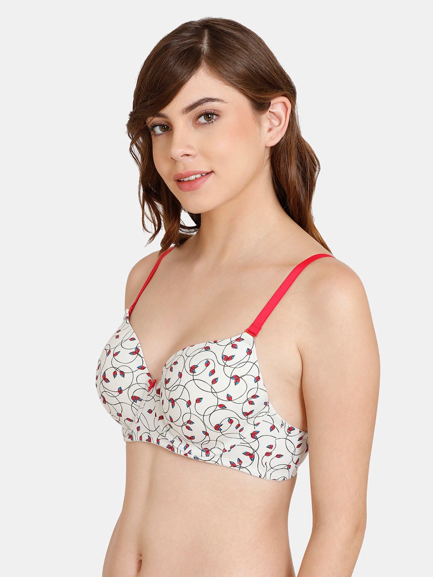 Rosaline by Zivame White Under Wired Padded T-Shirt Bra