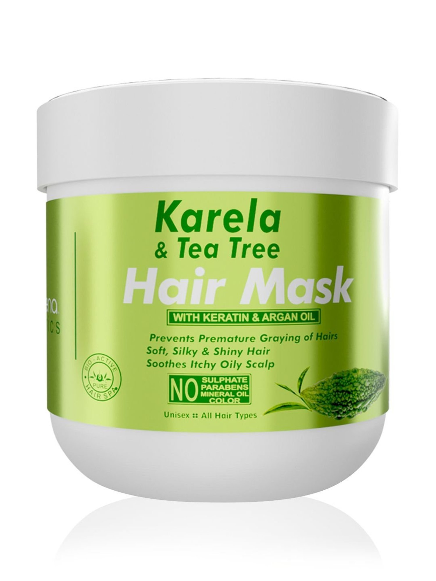 Volamena Karela Bitter Gourd & Tea Tree Hair Mask - 200 ml